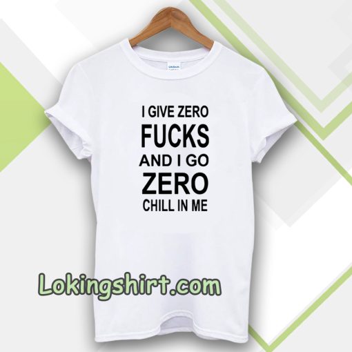 give zero fucks unisex Tshirt