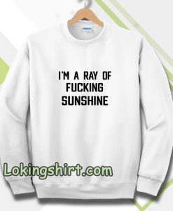 im a ray of fucking sunshine Sweatshirt