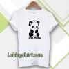 panda love music ringer Tshirt