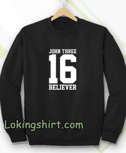 john three 16 believer Sweatshirt