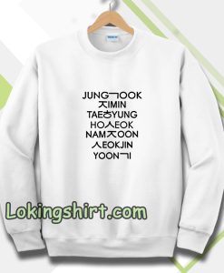 jung kook and friend bts Sweatshirt