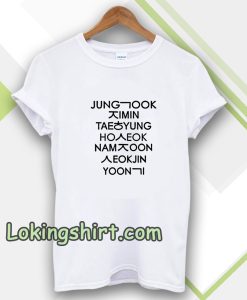 jung kook and friend bts t-shirt