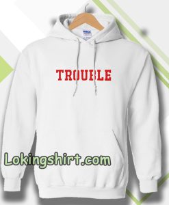 trouble unisex ringer Hoodie