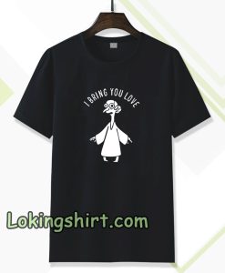 wmn mr burns alien i bring you love t-shirt