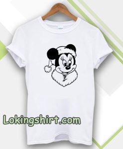 Coloriage Mickey Noel T-shirt