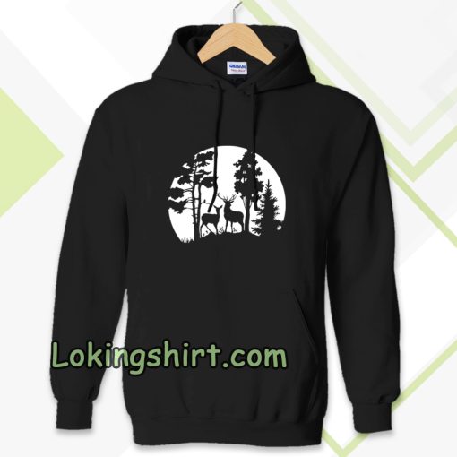 Deer in the forest Hoodie