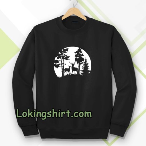 Deer in the forest Sweatshirt