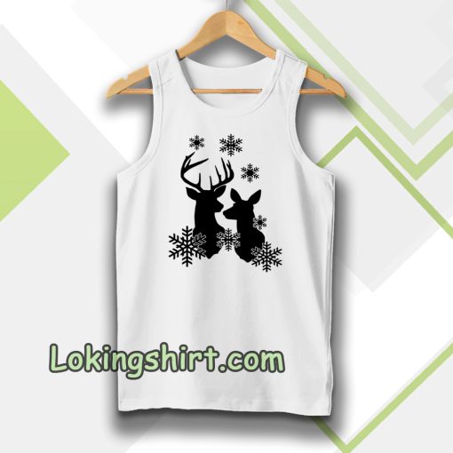 Free Reindeer Snowflakes Tanktop