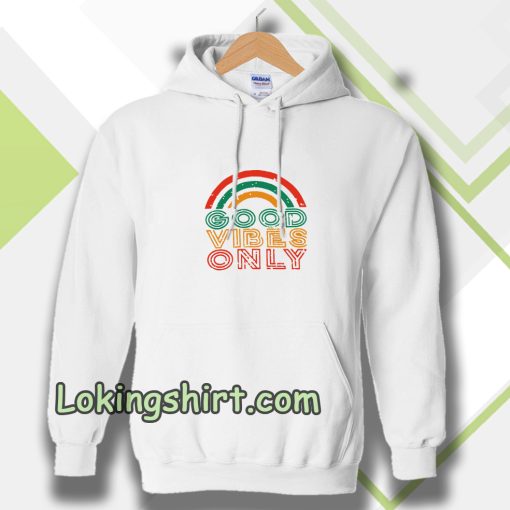 Good Vibes Only Rainbow Hoodie