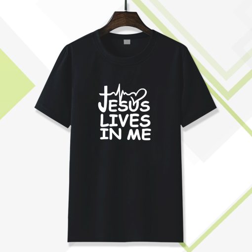 Jesus Lives in me christian T-shirt TPKJ3