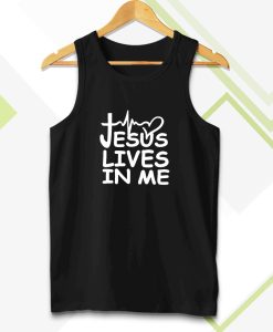 Jesus Lives in me christian Tanktop TPKJ3