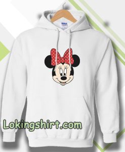 minnie mouse face Hoodie