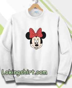 minnie mouse face Sweatshirt