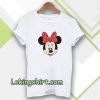 minnie mouse face t-shirt