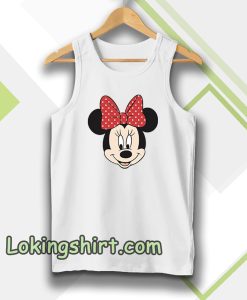 minnie mouse face tanktop