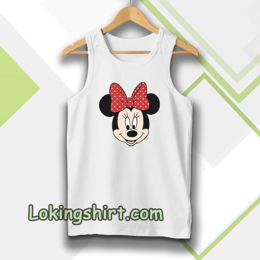 minnie mouse face tanktop