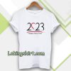 2023 Happy New year vector T-shirt TPKJ3