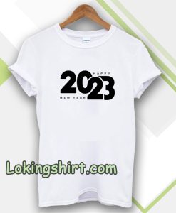 Logo happy new year 2023 T-shirt TPKJ3