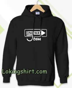 One Way Jesus Christian Hoodie TPKJ3