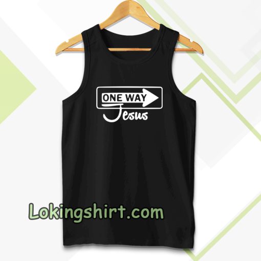 One Way Jesus Christian Tanktop TPKJ3