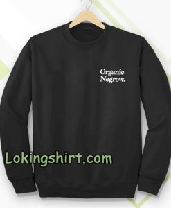 Organic Negrow Sweatshirt Black TPKJ3