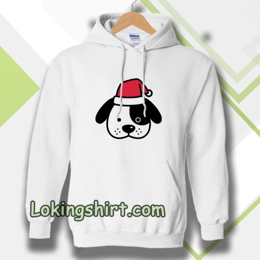 Perro navidad santa claus dibujos animados Hoodie TPKJ3