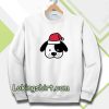 Perro navidad santa claus dibujos animados Sweatshirt TPKJ3