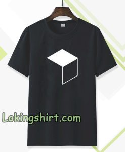 Cube Minimal Simple Geometry Nerd T Shirt TPKJ3