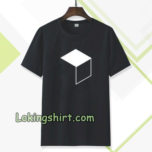 Cube Minimal Simple Geometry Nerd T Shirt TPKJ3