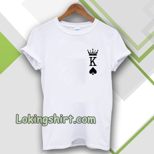 Herren Krone King Of Spades Poker t-shirt TPKJ3