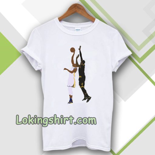 LeBron James Block On Andre Iguodala Unisex t-shirt TPKJ3