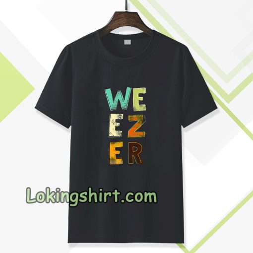 Band WEEZER - COLORED LOGO T-SHIRT TPKJ3