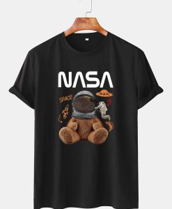 NASA Space Bear Print T-Shirt TPKJ3