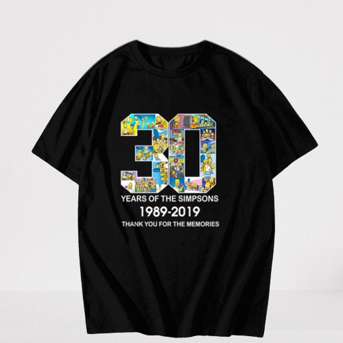 30 Years of The Simpsons-1989-2019 T Shirt TPKJ3