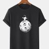 Cute Cartoon Space Astronaut Print T-Shirt TPKJ3